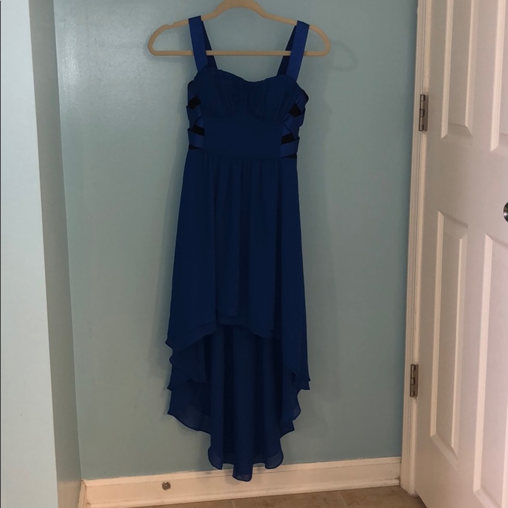 BeBe high low bustier dress
